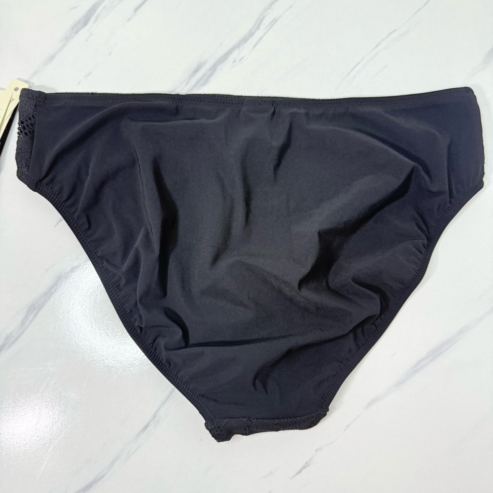 NWT Profile by Gottex Late Bloomer Classic Fit Black Lace Bikini Bottoms Size 12 - Picture 3 of 12